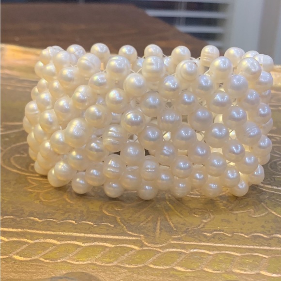 Honora white freshwater pearl multi strand bracelet - Picture 4 of 5